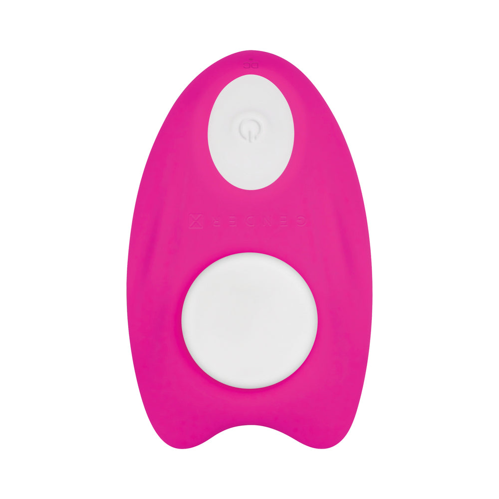 GENDER X - UNDER THE RADAR RECHARGEABLE REMOTE-CONTROLLED MAGNETIC SILICONE UNDERWEAR VIBRATOR PINK