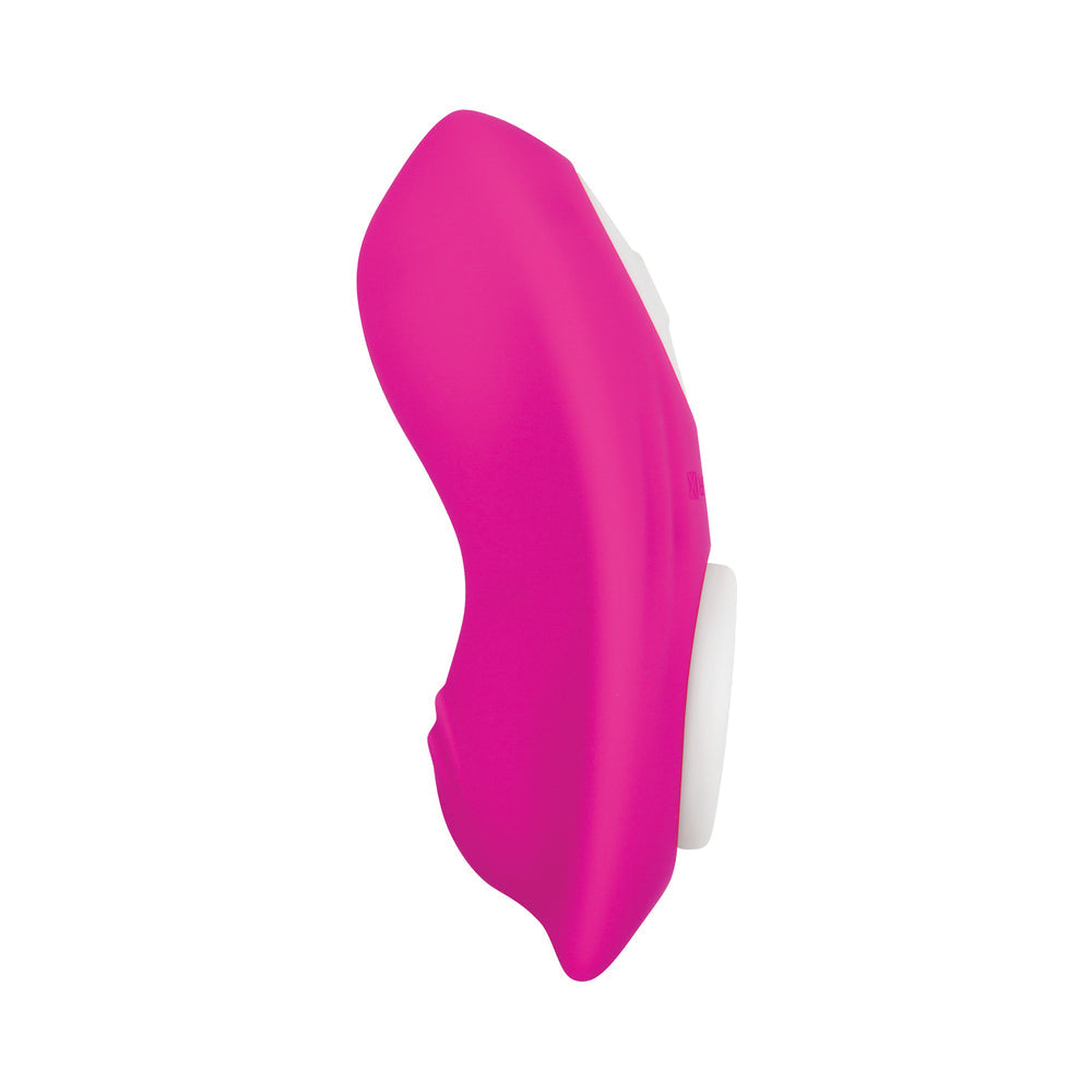 GENDER X - UNDER THE RADAR RECHARGEABLE REMOTE-CONTROLLED MAGNETIC SILICONE UNDERWEAR VIBRATOR PINK