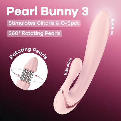 SATISFYER - PEARL BUNNY 3 - ROSE