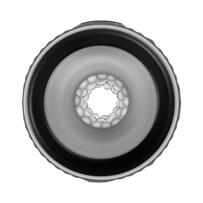 GENDER X BARREL OF FUN RECHARGEABLE OPEN-ENDED VIBRATING STROKER BLACK