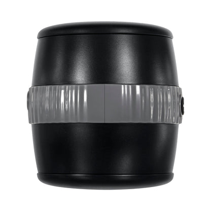 GENDER X BARREL OF FUN RECHARGEABLE OPEN-ENDED VIBRATING STROKER BLACK