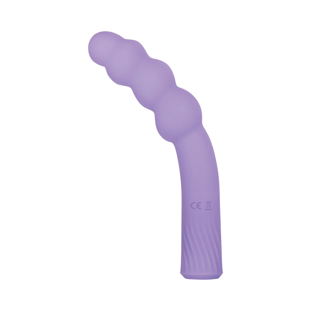 GENDER X BUMPY RIDE RECHARGEABLE FLEXIBLE SILICONE BEADED VIBRATOR PURPLE