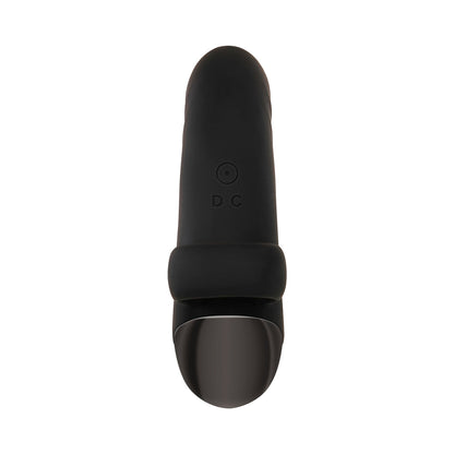 EVOLVED HOOKED ON YOU RECHARGEABLE SILICONE FINGER VIBRATOR BLACK