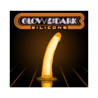BLUSH - NEO ELITE GLOW IN THE DARK VIPER 7 IN. DUAL-DENSITY DILDO NEON ORANGE