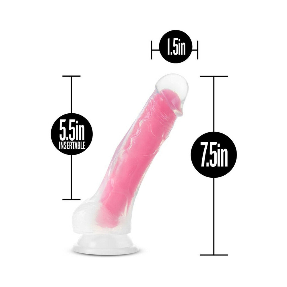 BLUSH - NEO ELITE GLOW IN THE DARK VIPER 7 IN. DUAL DENSITY DILDO NEON