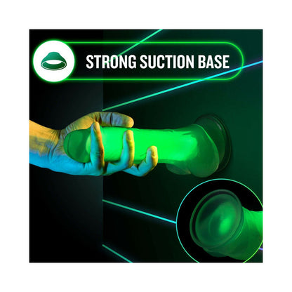 BLUSH - NEO ELITE GLOW IN THE DARK VIPER 7 IN. DUAL DENSITY DILDO NEON