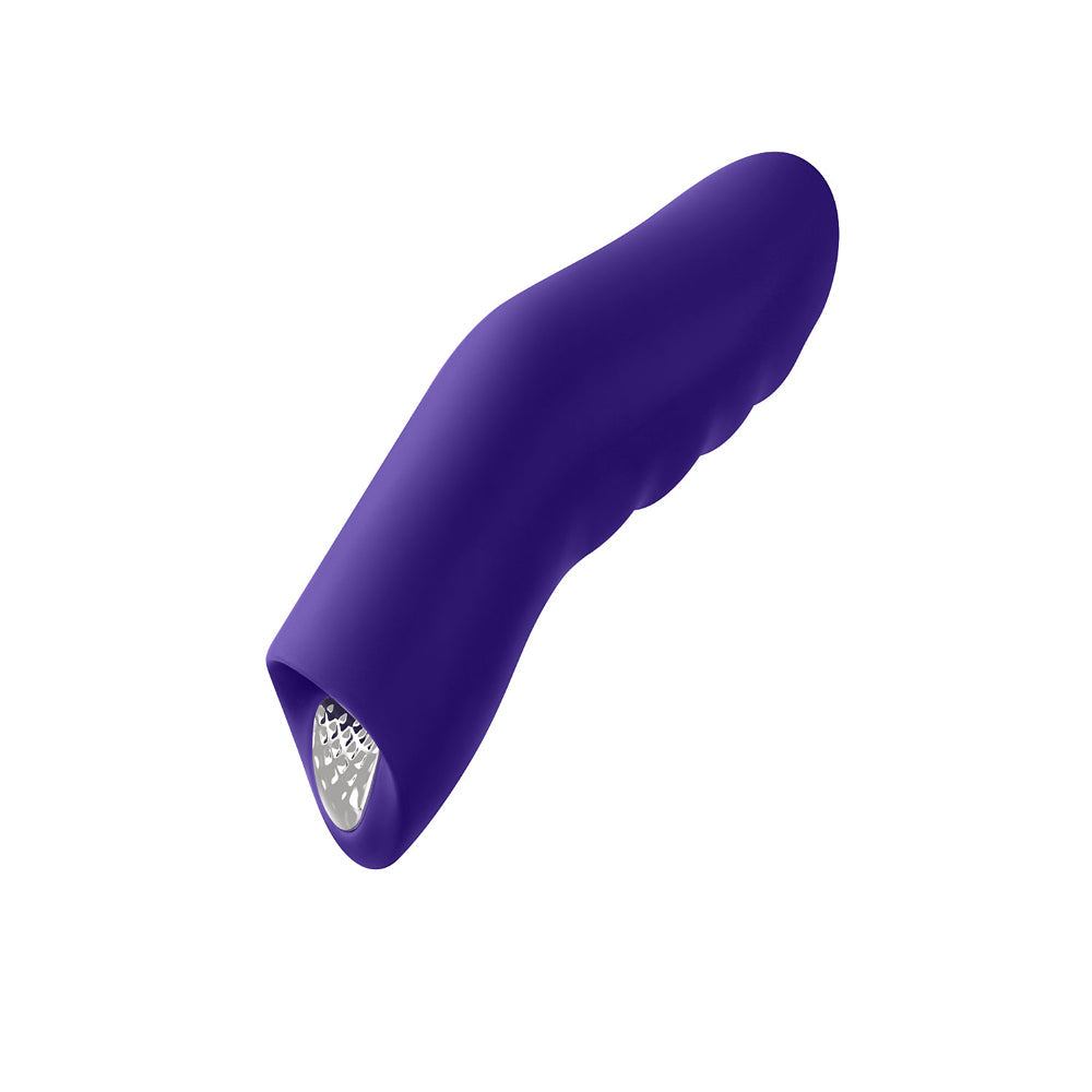 FEMMEFUNN - DIONI RECHARGEABLE SILICONE FINGER VIBRATOR SMALL DARK PURPLE