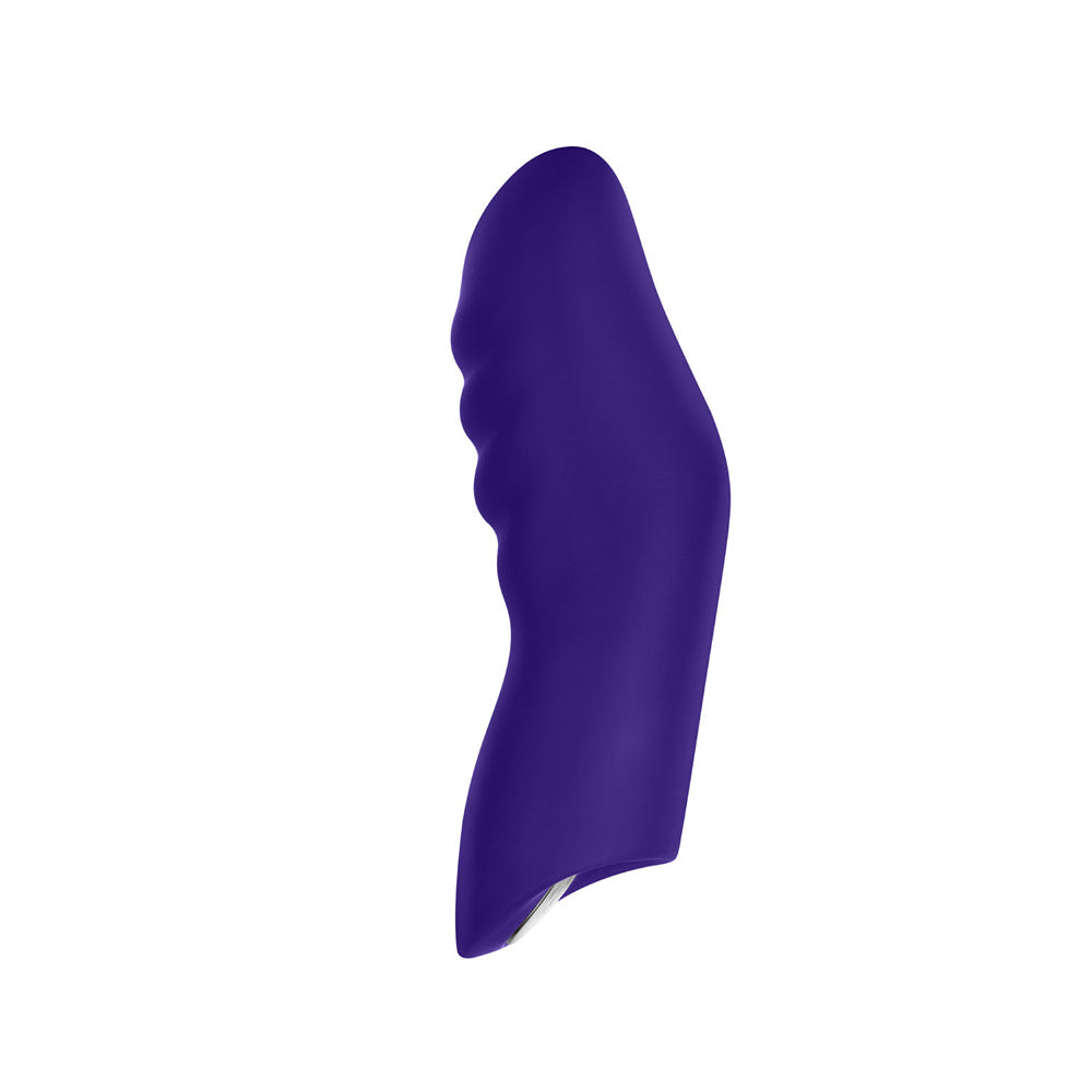 FEMMEFUNN - DIONI RECHARGEABLE SILICONE FINGER VIBRATOR LARGE DARK PURPLE
