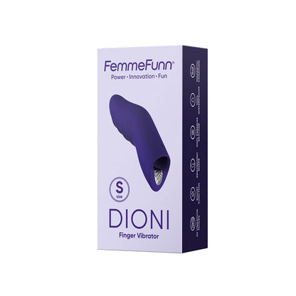 FEMMEFUNN - DIONI RECHARGEABLE SILICONE FINGER VIBRATOR LARGE DARK PURPLE