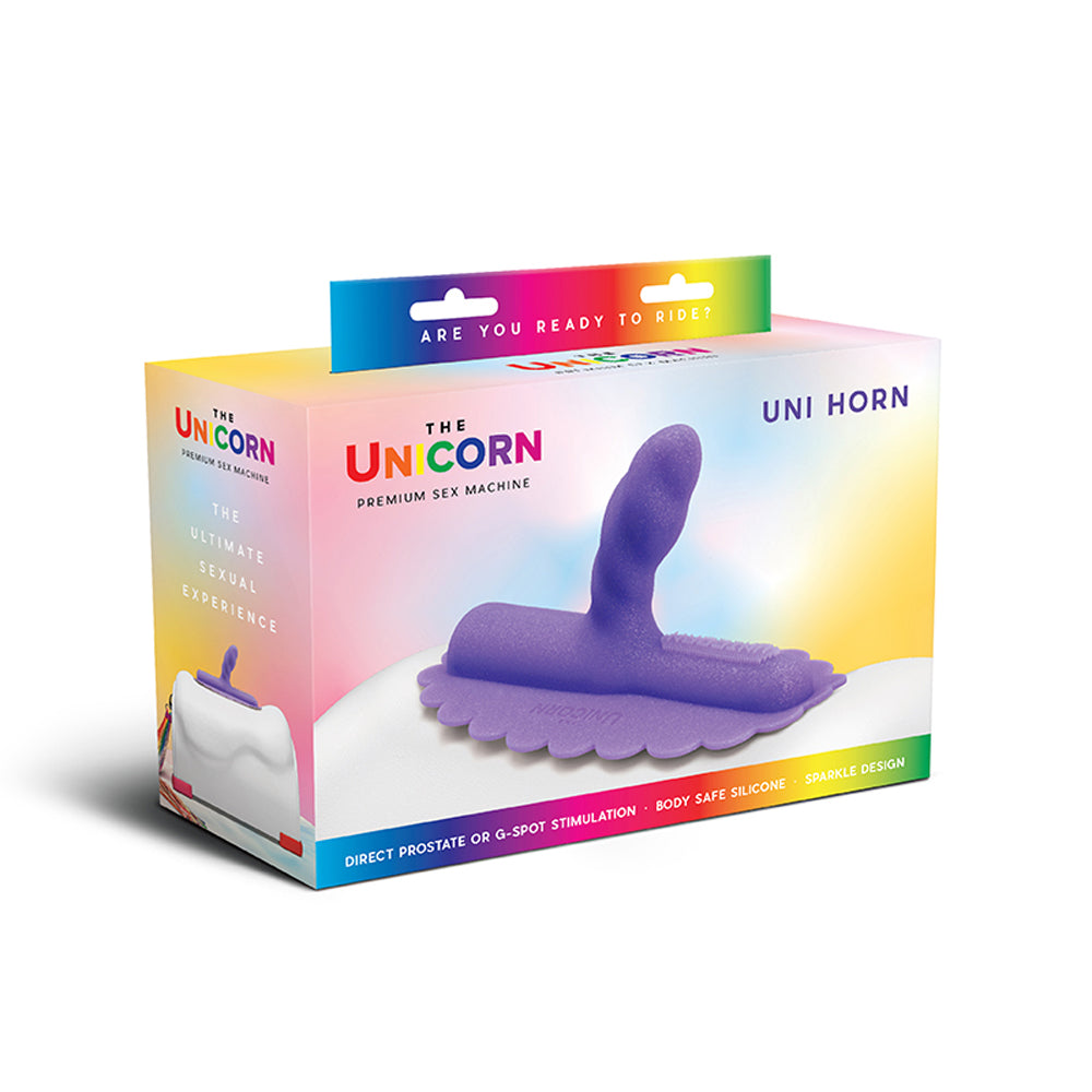 THE COWGIRL - THE UNICORN UNI HORN TWISTED TEXTURED SILICONE ATTACHMENT