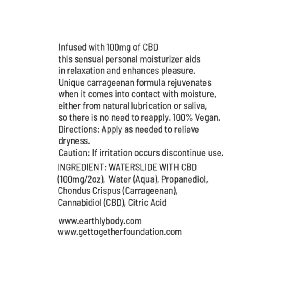 EARTHLY BODY CBD-INFUSED WATERSLIDE 2 OZ.