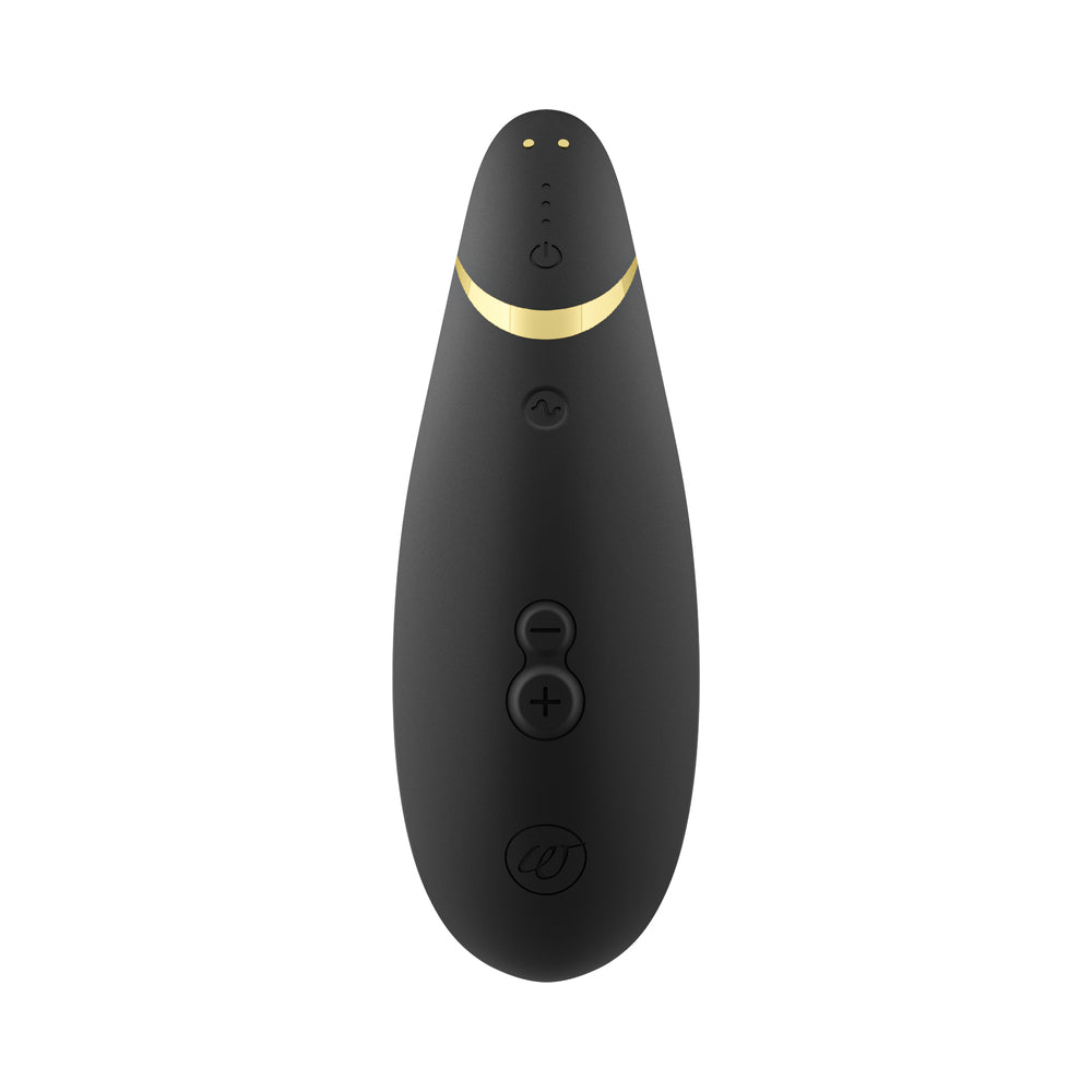 WOMANIZER PREMIUM 2 RECHARGEABLE SILICONE LUXURIOUS PLEASURE AIR CLITORAL STIMULATOR BLACK