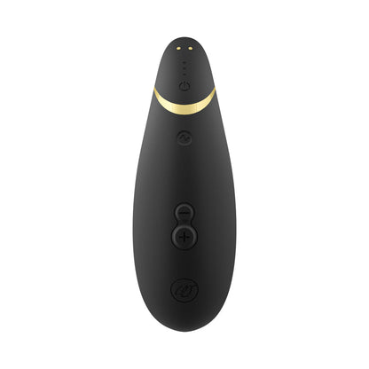 WOMANIZER PREMIUM 2 RECHARGEABLE SILICONE LUXURIOUS PLEASURE AIR CLITORAL STIMULATOR BLACK