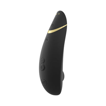 WOMANIZER PREMIUM 2 RECHARGEABLE SILICONE LUXURIOUS PLEASURE AIR CLITORAL STIMULATOR BLACK