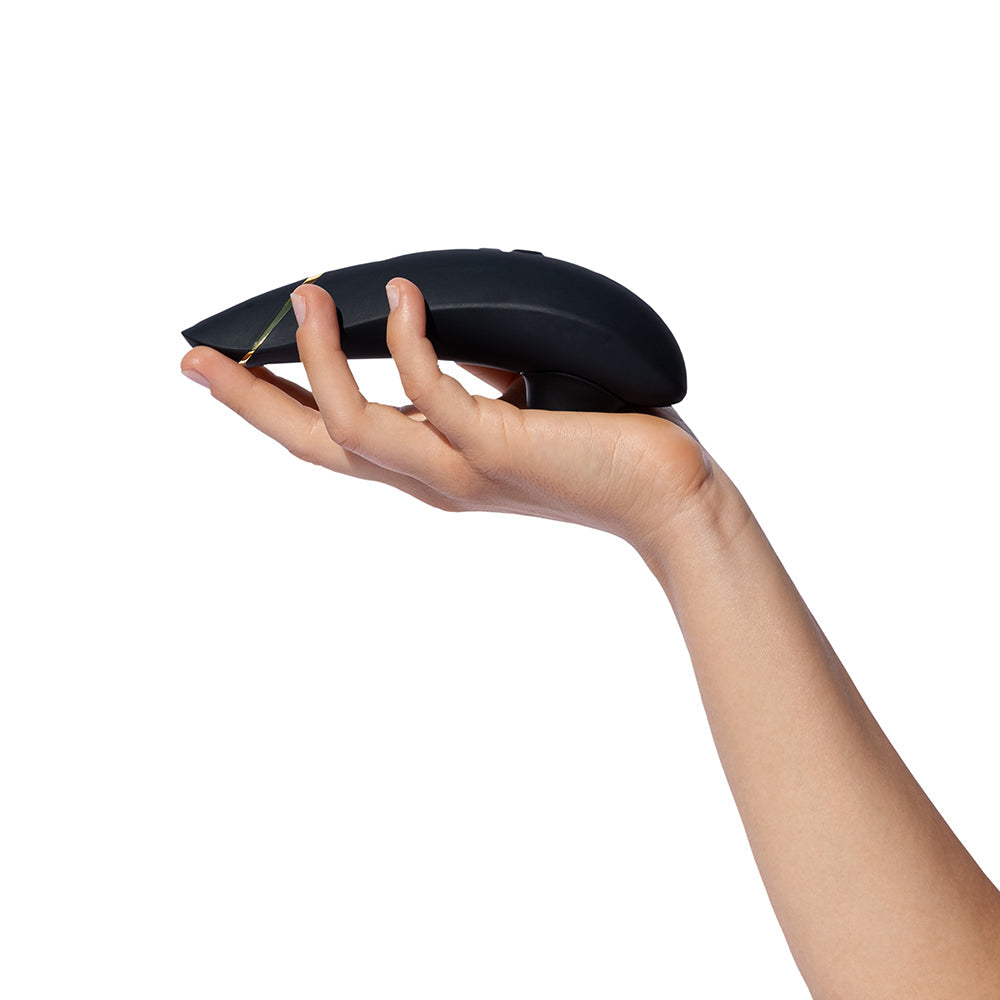 WOMANIZER - PREMIUM 2 RECHARGEABLE SILICONE LUXURIOUS PLEASURE AIR CLITORAL STIMULATOR BLACK