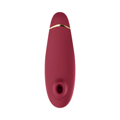 WOMANIZER PREMIUM 2 RECHARGEABLE SILICONE LUXURIOUS PLEASURE AIR CLITORAL STIMULATOR BORDEAUX