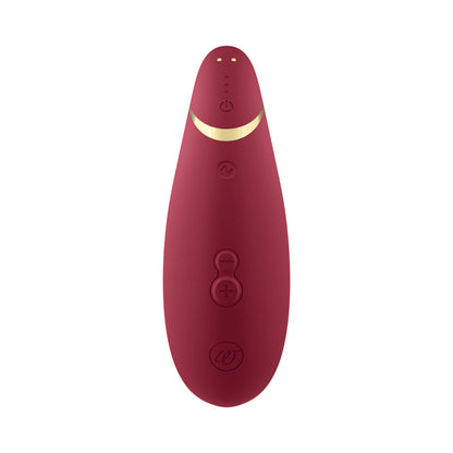 WOMANIZER PREMIUM 2 RECHARGEABLE SILICONE LUXURIOUS PLEASURE AIR CLITORAL STIMULATOR BORDEAUX