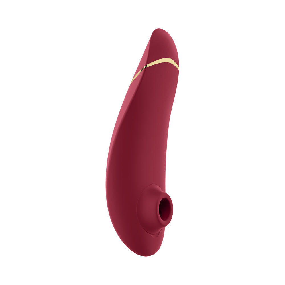 WOMANIZER PREMIUM 2 RECHARGEABLE SILICONE LUXURIOUS PLEASURE AIR CLITORAL STIMULATOR BORDEAUX