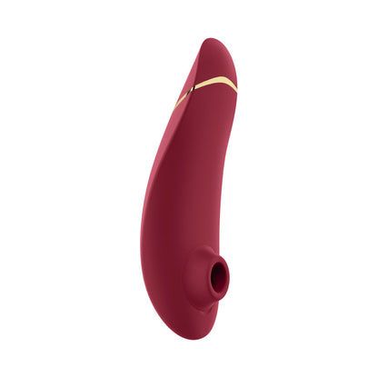 WOMANIZER PREMIUM 2 RECHARGEABLE SILICONE LUXURIOUS PLEASURE AIR CLITORAL STIMULATOR BORDEAUX