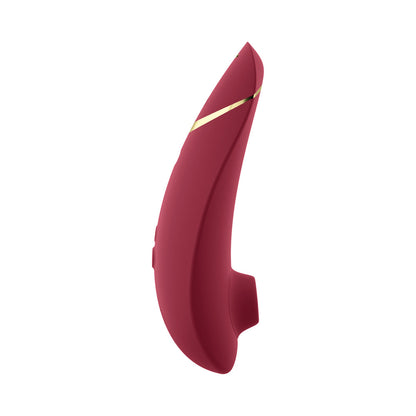 WOMANIZER PREMIUM 2 RECHARGEABLE SILICONE LUXURIOUS PLEASURE AIR CLITORAL STIMULATOR BORDEAUX
