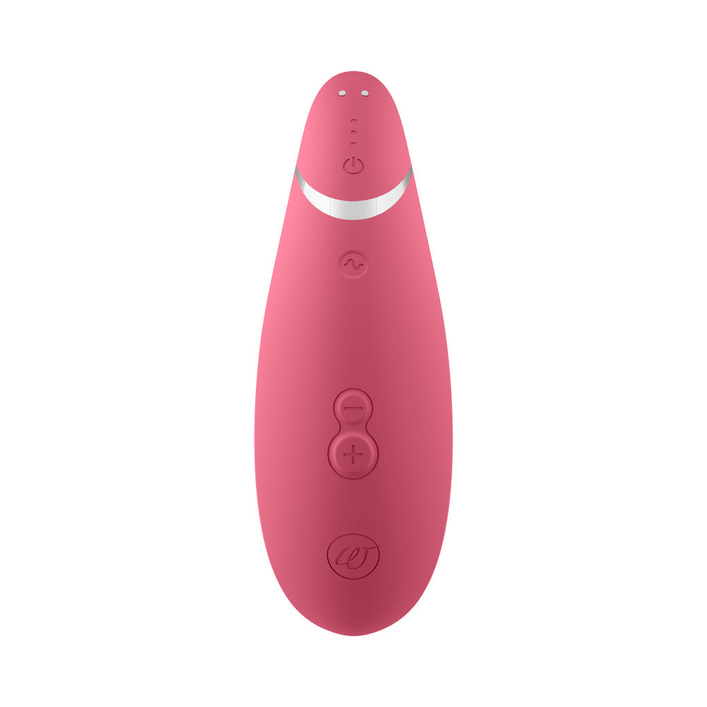 WOMANIZER PREMIUM 2 RECHARGEABLE SILICONE LUXURIOUS PLEASURE AIR CLITORAL STIMULATOR RASPBERRY
