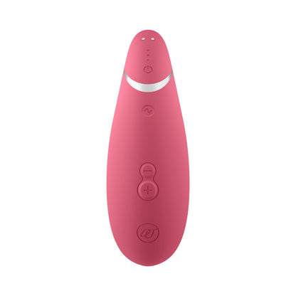 WOMANIZER PREMIUM 2 RECHARGEABLE SILICONE LUXURIOUS PLEASURE AIR CLITORAL STIMULATOR RASPBERRY