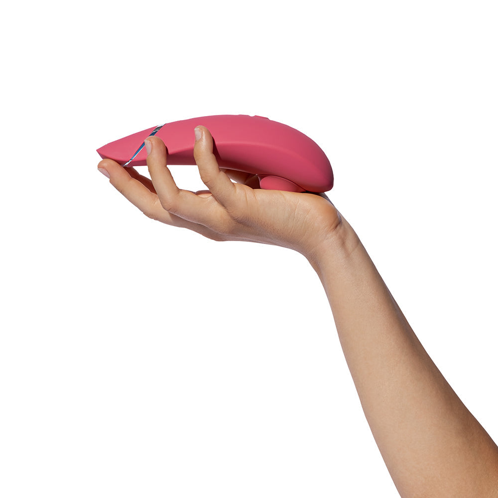 WOMANIZER PREMIUM 2 RECHARGEABLE SILICONE LUXURIOUS PLEASURE AIR CLITORAL STIMULATOR RASPBERRY