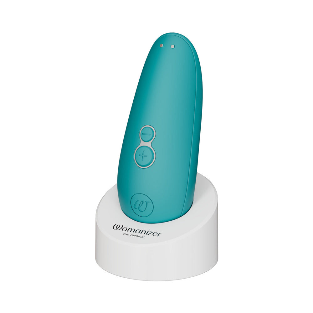 WOMANIZER STARLET 3 RECHARGEABLE SILICONE COMPACT PLEASURE AIR CLITORAL STIMULATOR TURQUOISE