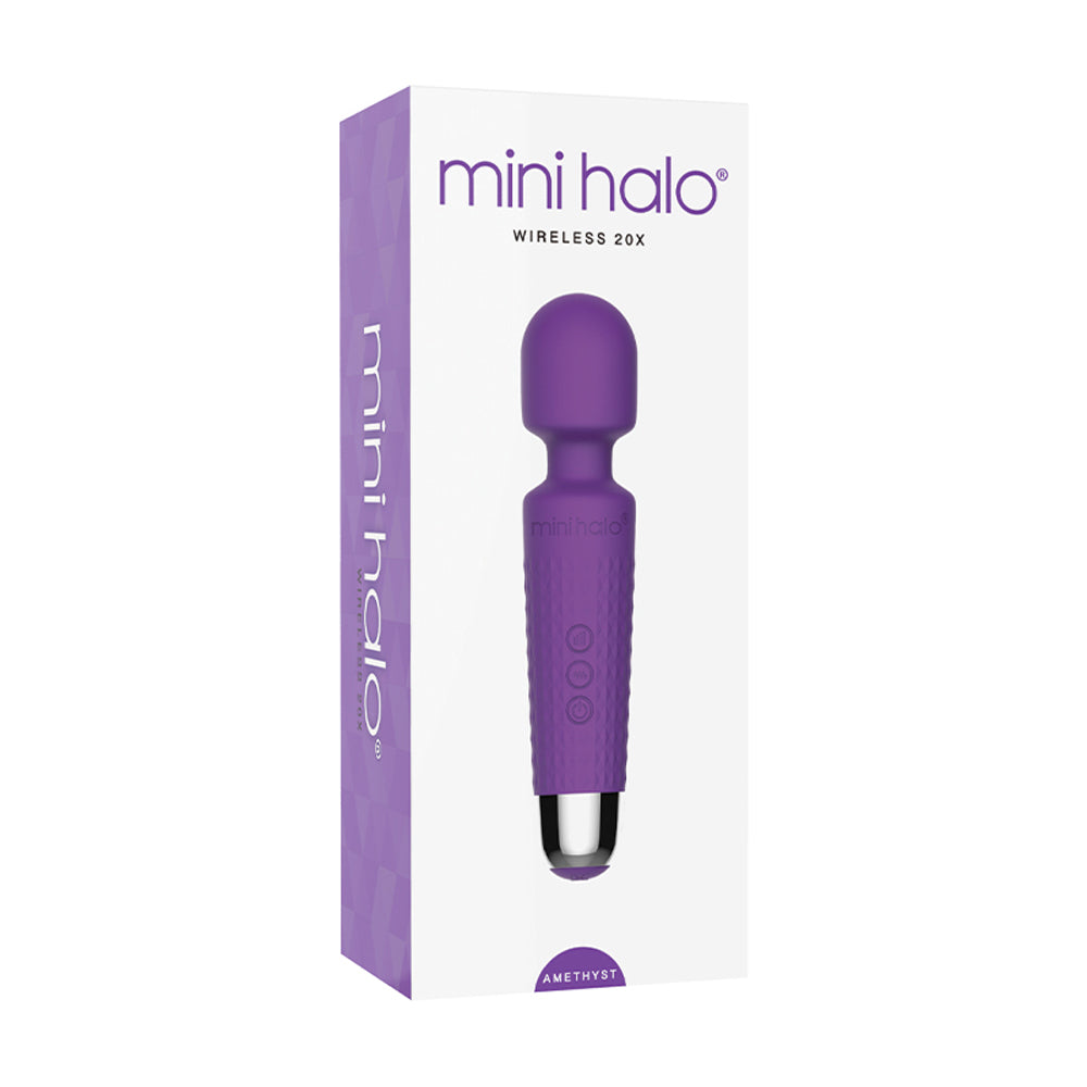 MINI HALO WIRELESS WAND 20X SILICONE AMETHYST