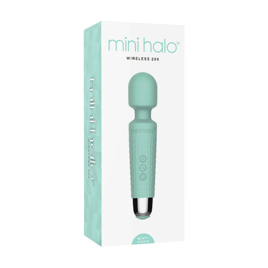 SHIBARI - MINI HALO WIRELESS WAND 20X SILICONE MINTY GREEN