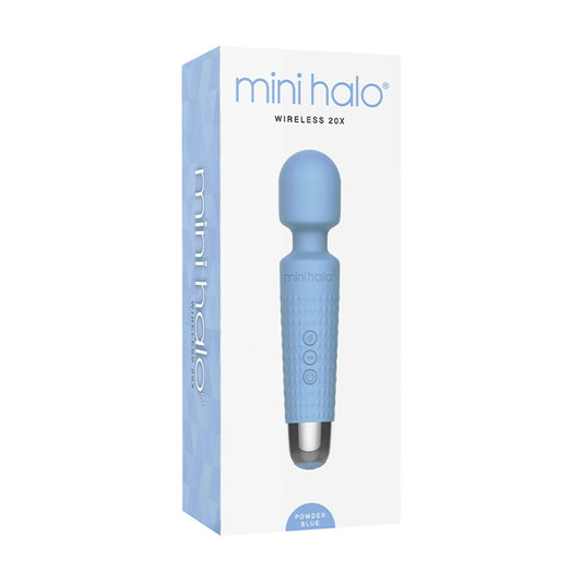 SHIBARI - MINI HALO WIRELESS WAND 20X SILICONE POWDER BLUE
