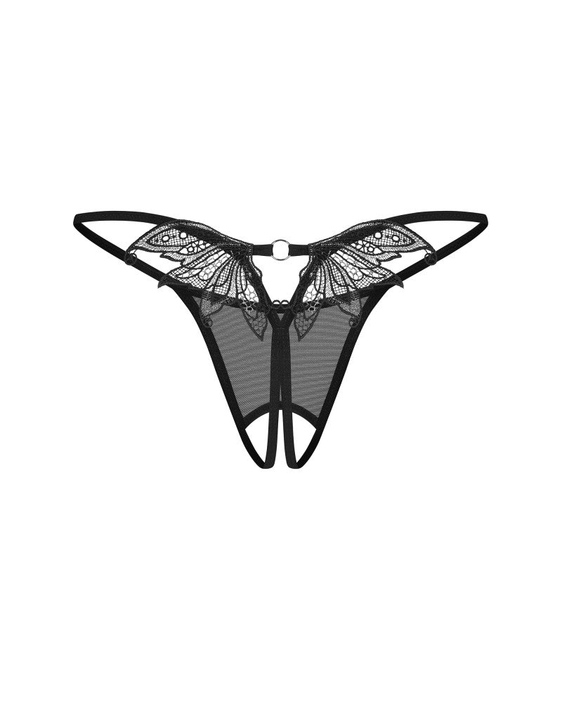 OBSESSIVE - ZALIYA CROTCHLESS THONG  L/XL
