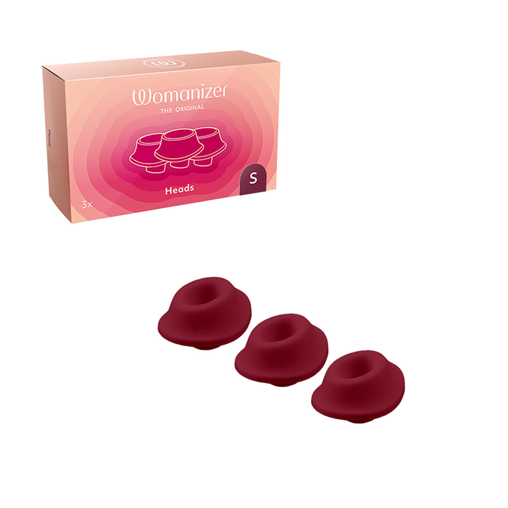 WOMANIZER - 3 PACK TYPE A REPLACEMENT STIMULATION HEADS BORDEAUX