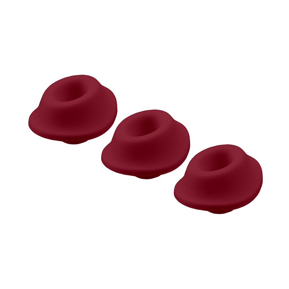 WOMANIZER - 3 PACK TYPE A REPLACEMENT STIMULATION HEADS BORDEAUX