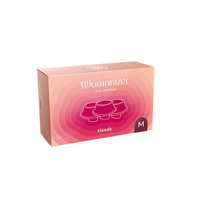 WOMANIZER - 3 PACK TYPE A REPLACEMENT STIMULATION HEADS BORDEAUX