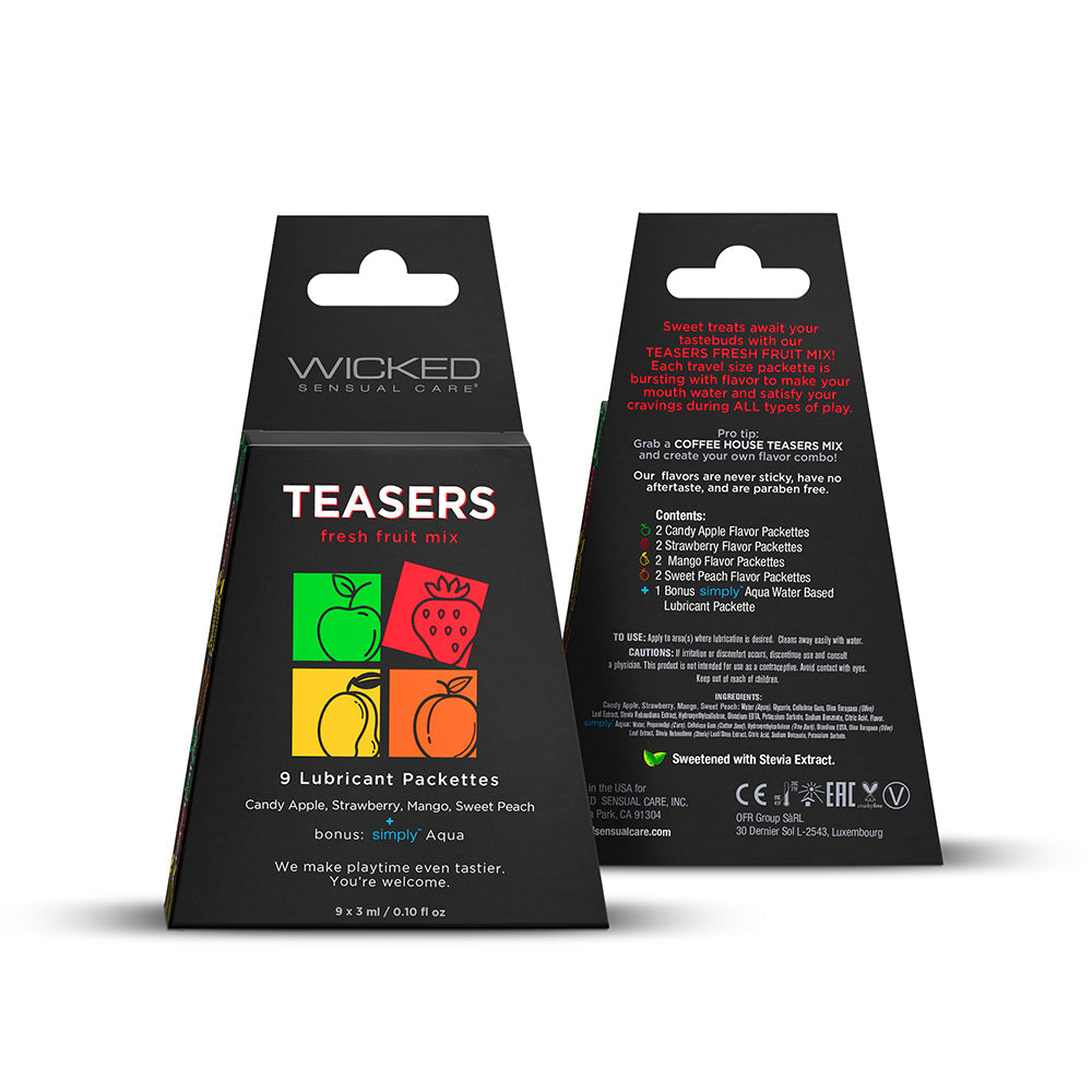 WICKED TEASERS FRESH FRUIT MIX 3 ML 9 PACKS/BOX