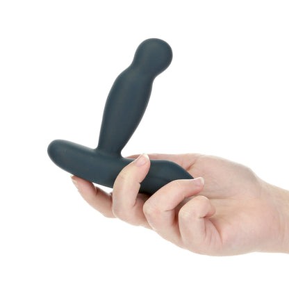 LUX ACTIVE REVOLVE 4.5 IN. ROTATING AND VIBRATING SILICONE MASSAGER BLACK