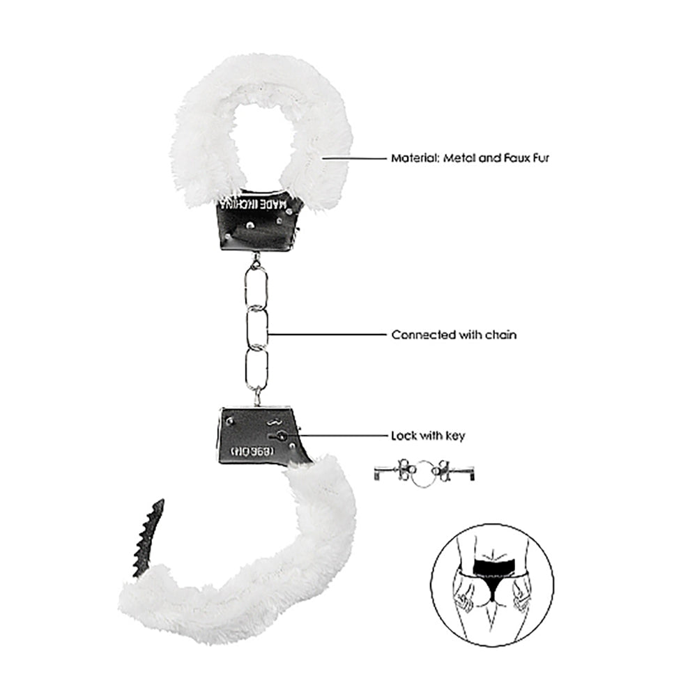 SHOTS - OUCH! BEGINNER''S FURRY HANDCUFFS WITH QUICK RELEASE