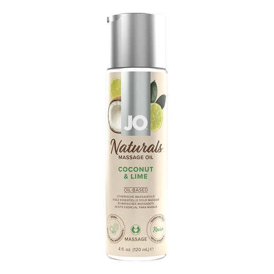 SYSTEM JO - JO NATURALS MASSAGE OIL COCONUT & LIME 4 OZ.