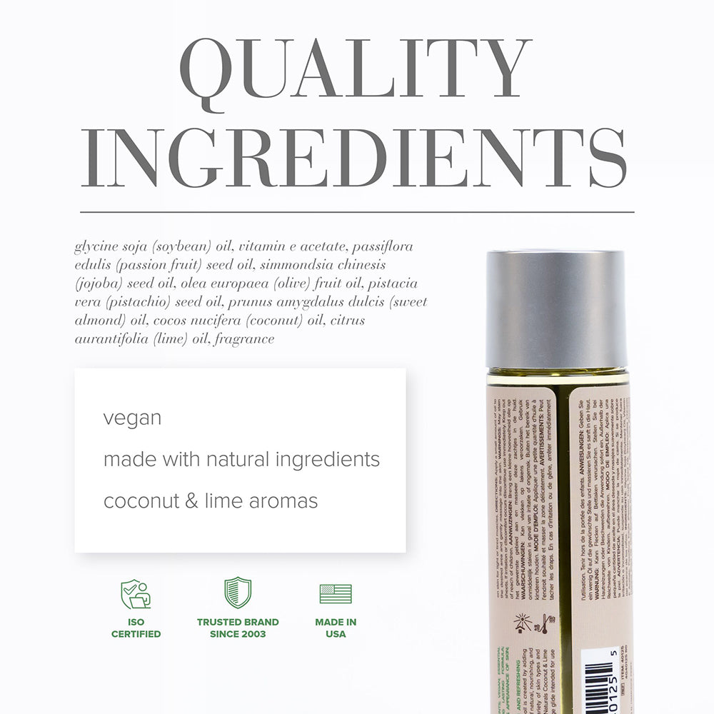 SYSTEM JO - JO NATURALS MASSAGE OIL COCONUT & LIME 4 OZ.