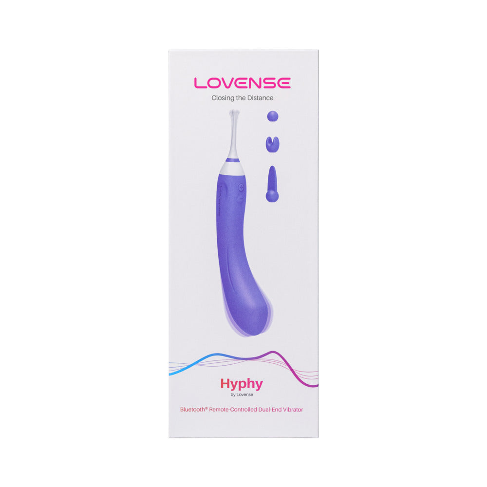 LOVENSE - HYPHY BLUETOOTH REMOTE-CONTROLLED DUAL-END VIBRATOR CLITORAL AND G-SPOT STIMULATOR