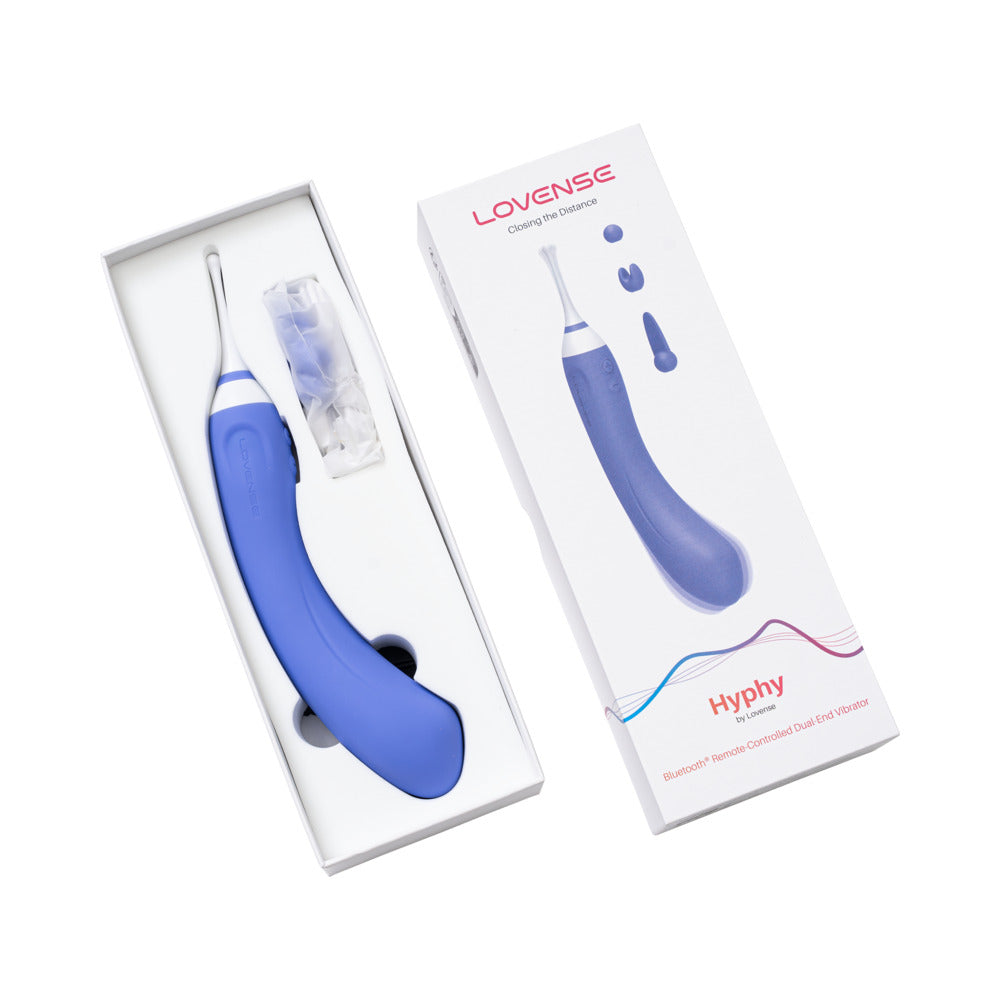 LOVENSE - HYPHY BLUETOOTH REMOTE-CONTROLLED DUAL-END VIBRATOR CLITORAL AND G-SPOT STIMULATOR