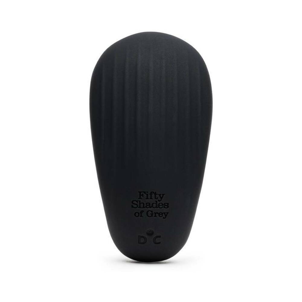 FIFTY SHADES OF GREY - SENSATION RECHARGEABLE SILICONE CLITORAL VIBRATOR BLACK