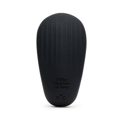 FIFTY SHADES OF GREY - SENSATION RECHARGEABLE SILICONE CLITORAL VIBRATOR BLACK