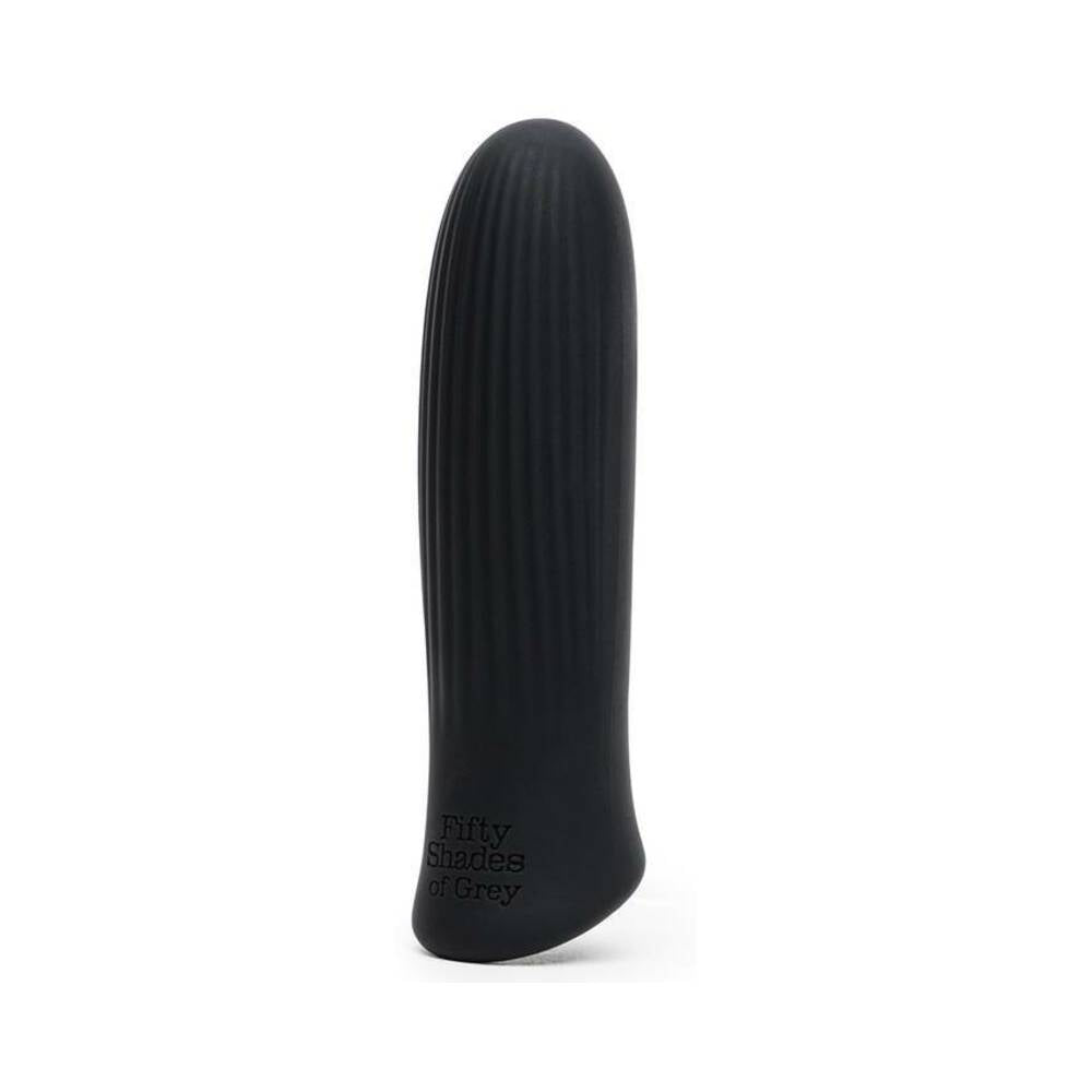 FIFTY SHADES OF GREY SENSATION RECHARGEABLE SILICONE BULLET VIBRATOR BLACK