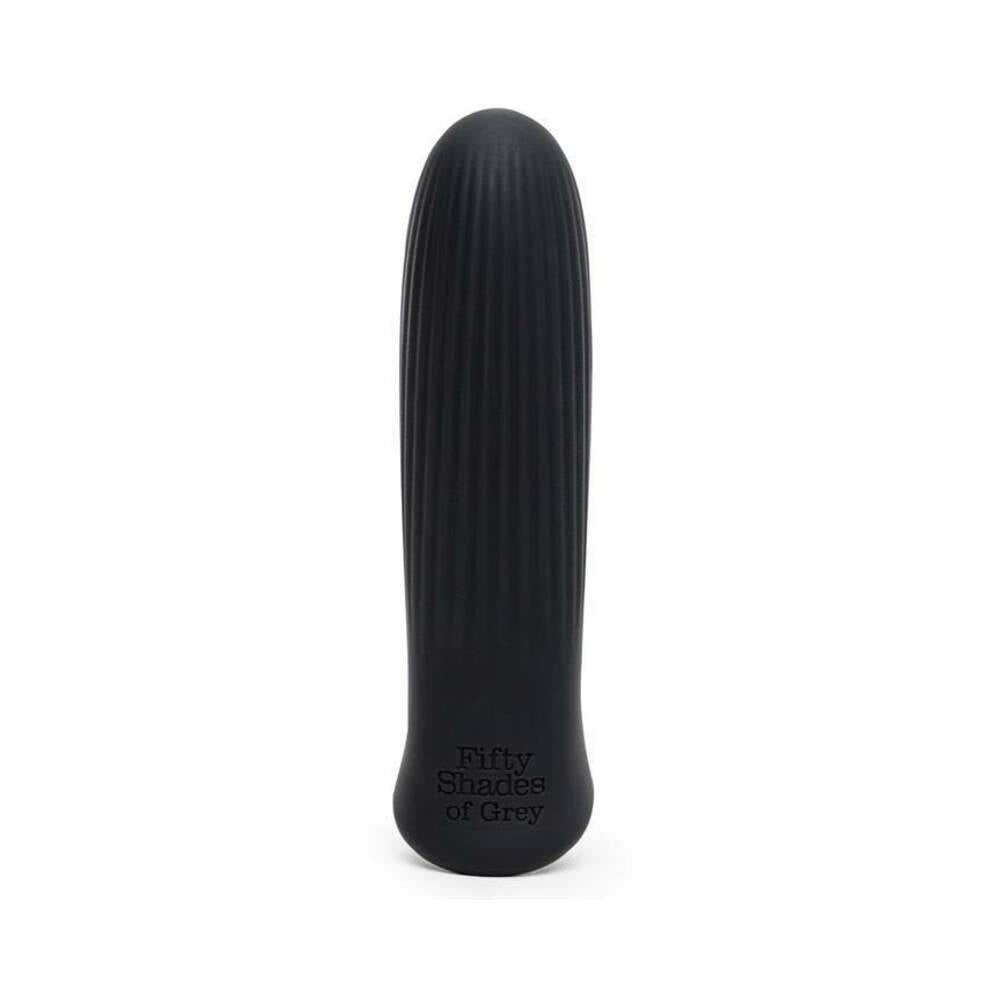 FIFTY SHADES OF GREY SENSATION RECHARGEABLE SILICONE BULLET VIBRATOR BLACK