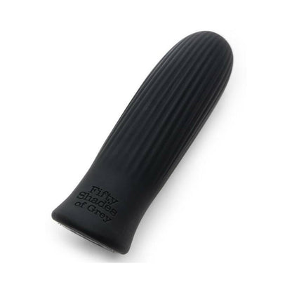 FIFTY SHADES OF GREY SENSATION RECHARGEABLE SILICONE BULLET VIBRATOR BLACK
