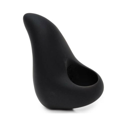 FIFTY SHADES OF GREY - SENSATION RECHARGEABLE SILICONE FINGER VIBRATOR BLACK