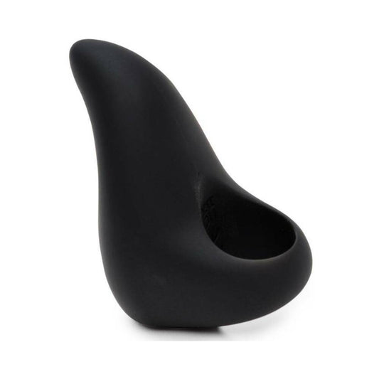 FIFTY SHADES OF GREY - SENSATION RECHARGEABLE SILICONE FINGER VIBRATOR BLACK