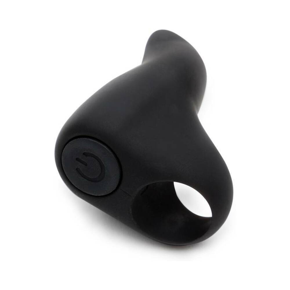 FIFTY SHADES OF GREY - SENSATION RECHARGEABLE SILICONE FINGER VIBRATOR BLACK